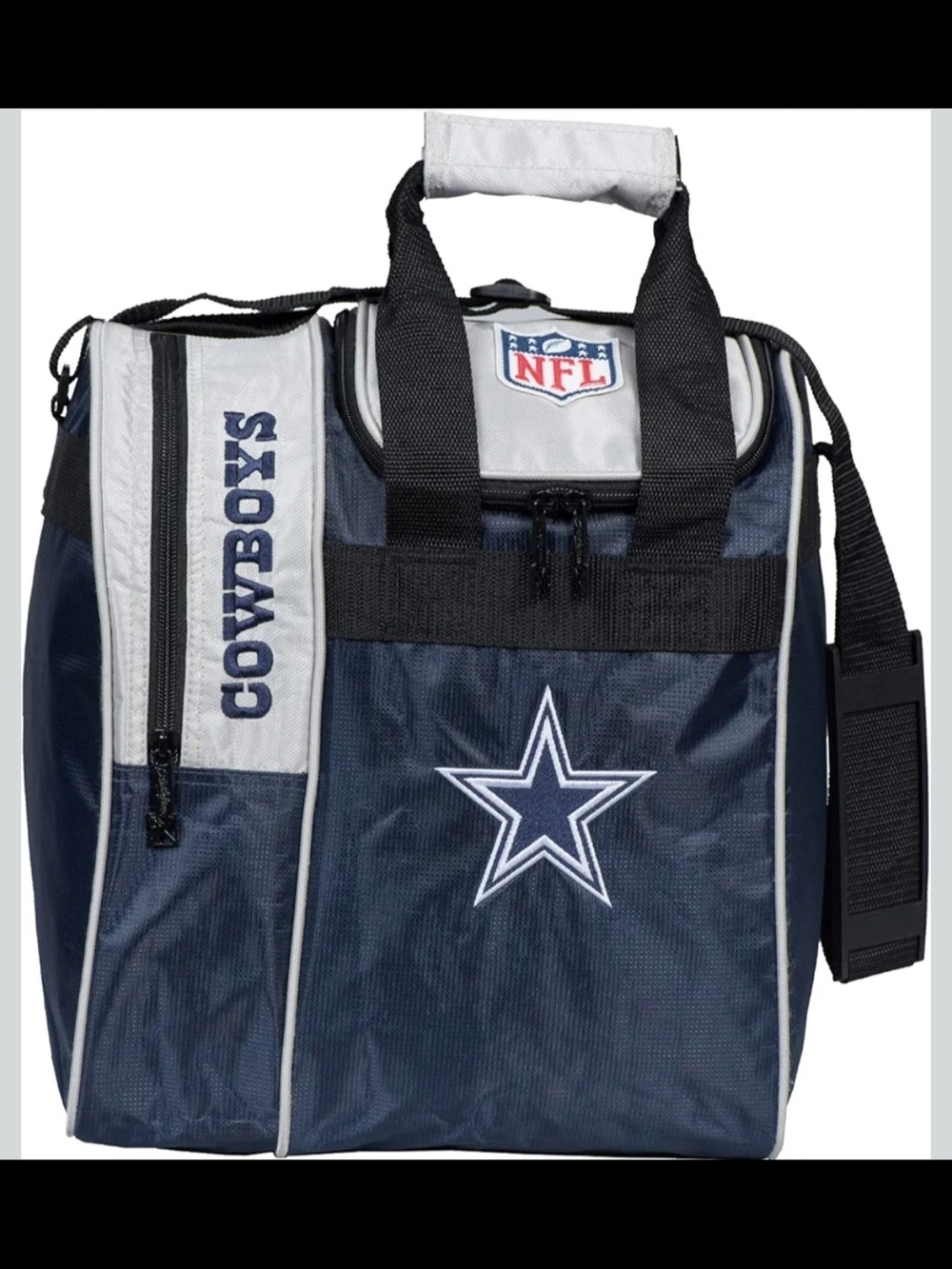 BRAND NEW!!! NFL Dallas Cowboys Navy and White Bowling Ball Bag with Team Star